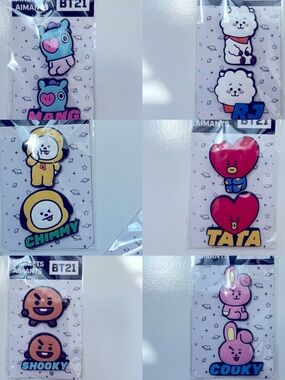🆕 BTS B21 Magnetic Characters. 6 Characters available.